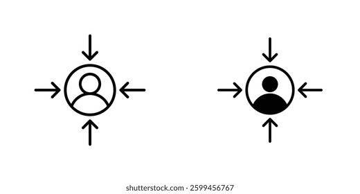 Customer centricity flat simple vector icons illustration set.