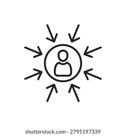 customer centricity icon. customer centricity concept symbol des