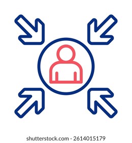 Customer Centricity Icon Element For Design