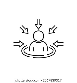 customer centricity icon isolated on white background