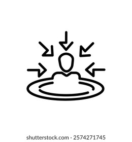 customer centricity icon isolated on white background