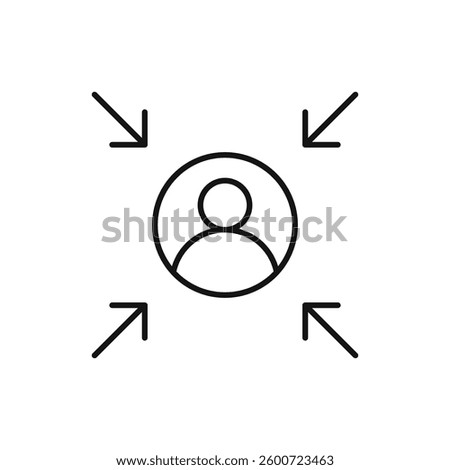 Customer centricity icon isolated. simple vector icon on white background