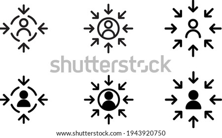 Customer centricity icon , vector