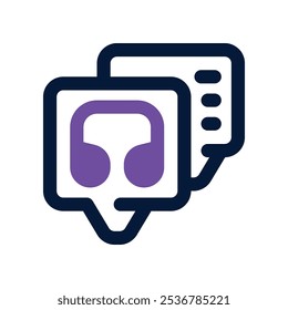 customer chat icon. vector dual tone icon for your website, mobile, presentation, and logo design.