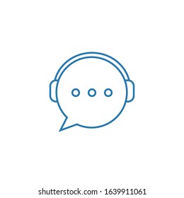 customer chat logo icon design