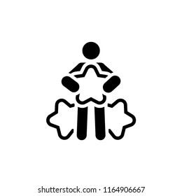 Customer Choice Line Icon. Client Satisfaction symbol. Customer Relationship Management. Isolated UI element.