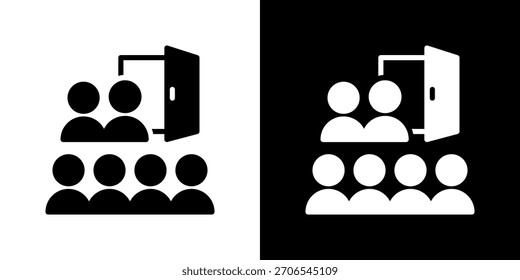 Customer Churn Icon Vector Illustration. Flat Style Design Created For Creative Flexibility In Light And Dark Versions.