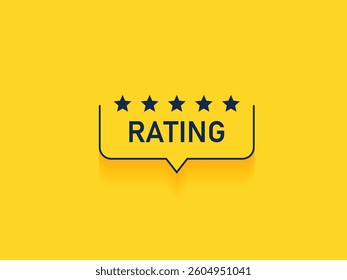 Customer or client rating for building a stronger brand Vector 