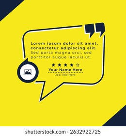 Cliente o cliente Testimonio y revisión de servicio Comentarios Redes sociales Post Diseño Plantilla