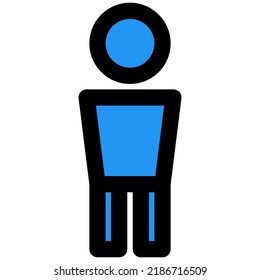 Customer coming to laundry service stickman layout