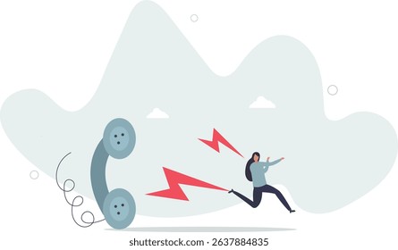Customer complaint, dissatisfaction from product or service problem, angry feedback from client concept. character life .