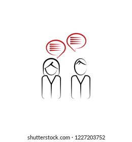 Customer connection 2 colored line icon. Simple colored element illustration. Customer connection outline symbol design from finance set