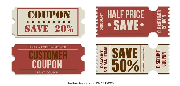 cupones de cliente ahorran la mitad de precio