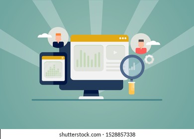 Customer Data Analysis Customer Behavior Data Stock Vector (Royalty ...