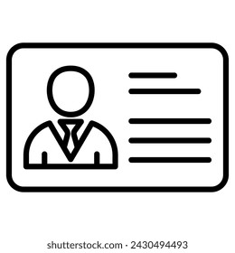 Customer Data icon line vector illustration