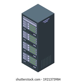 Customer Database Server Infrastructure Icon. Isometric Of Customer Database Server Infrastructure Vector Icon For Web Design Isolated On White Background