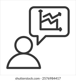 Customer Demand Outline Icon Vector Illustration