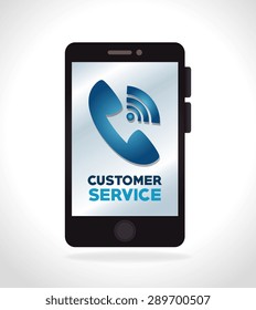 Customer design over white background, vector illustration.