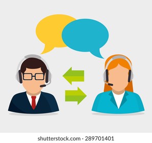 Customer design over white background, vector illustration.
