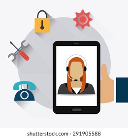 Customer digital design, vector illustration eps 10.
