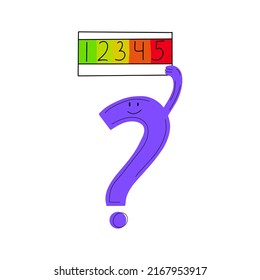 Customer Effort Score. Vector illustration in flat style