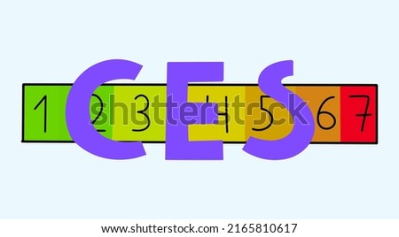 Customer Effort Score. Vector illustration