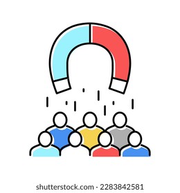 customer engagement color icon vector. customer engagement sign. isolated symbol illustration