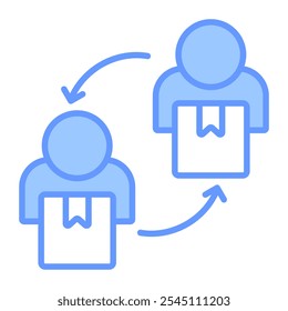 Customer Engagement Icon Element For Design