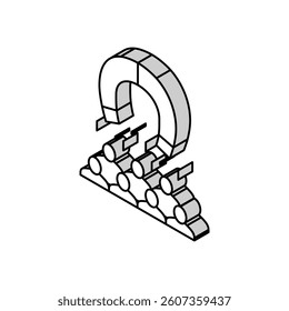 customer engagement isometric icon vector. customer engagement sign. isolated symbol illustration