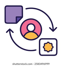 Customer engagement strategy with feedback and interaction isolated vector illustration