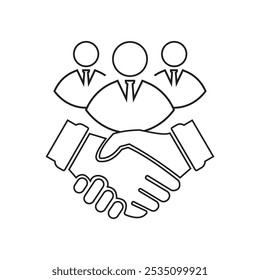 Diseño de ícono de Vector de compromiso Cliente