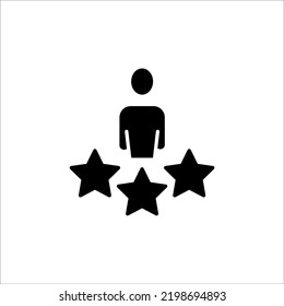 Symbol für das Konzept der Kundenerfahrung Einfache Elementgrafik. Das Konzept des Kundenerlebnisses umreißt das Symboldesign.