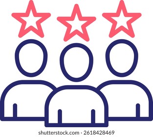 Customer Experience Icon Color Vector Illustration