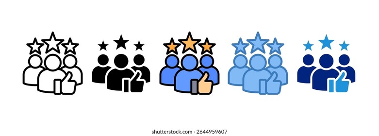 Customer Experience Icon Element For Design