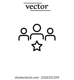 Customer Experience icon flat illustration on white background..eps
