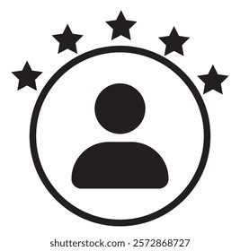 Customer experience icon, satisfaction feedback symbol. Vector illustration.