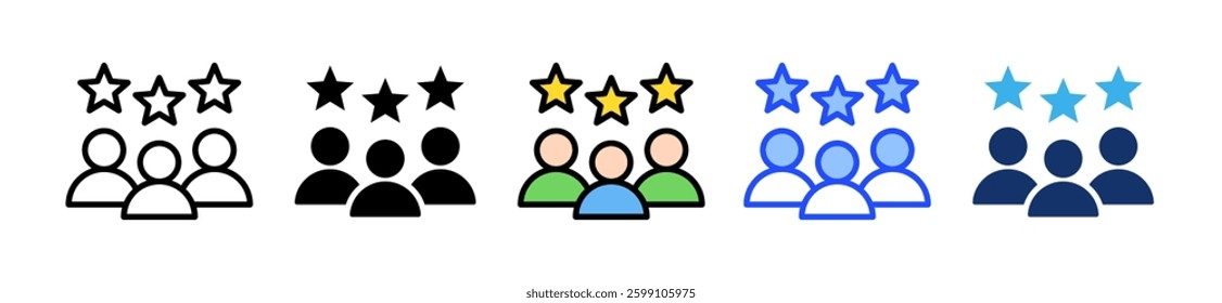 Customer Experience Icon Set With Multiple Style Collection