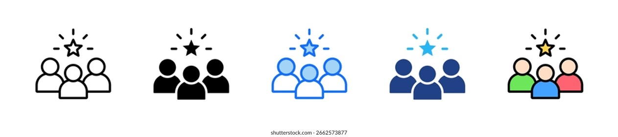 Customer Experience Icon Set Multiple Style Collection