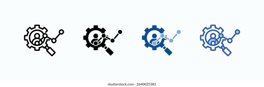Customer Experience icon sheet multiple style collection isolated vector