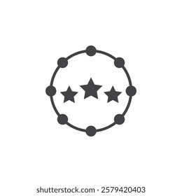 Customer experience icon Simple thin line flat symbol