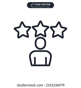 customer experience icon symbol template for graphic and web design collection logo vector illustration