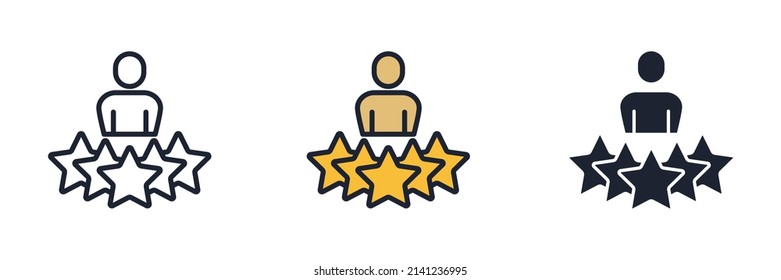 customer experience icon symbol template for graphic and web design collection logo vector illustration