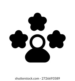 Ilustración de diseño de símbolo de Vector de icono de experiencia Cliente