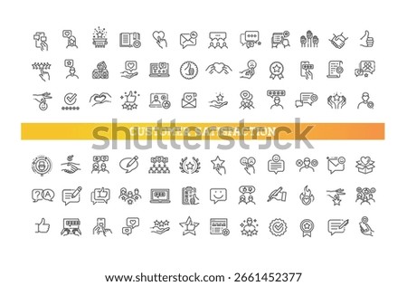 Customer experience icons icons. Customer satisfaction symbols
