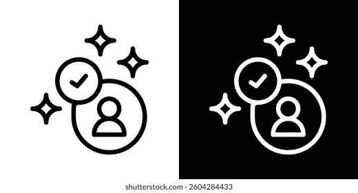 Customer experience icons vectors set in stroke line style.