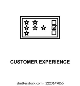 customer experience line icon