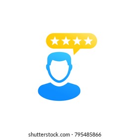 customer experience review icon