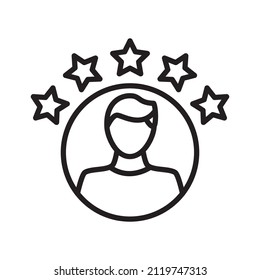 Customer Experience, Review Icon Design Vector Logo Template Illustration Sign And Symbol