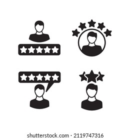 Customer Experience, Review Icon Design Vector Logo Template Illustration Sign And Symbol