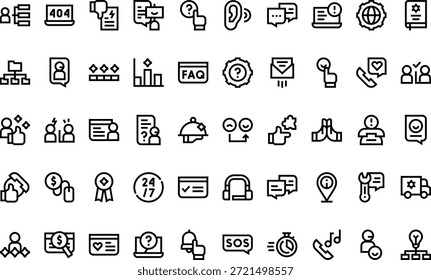 Cliente Experience And Service Icons Icono de Vector simple. Plantilla de diseño de símbolos de ilustración para elemento de interfaz de usuario móvil de Web.